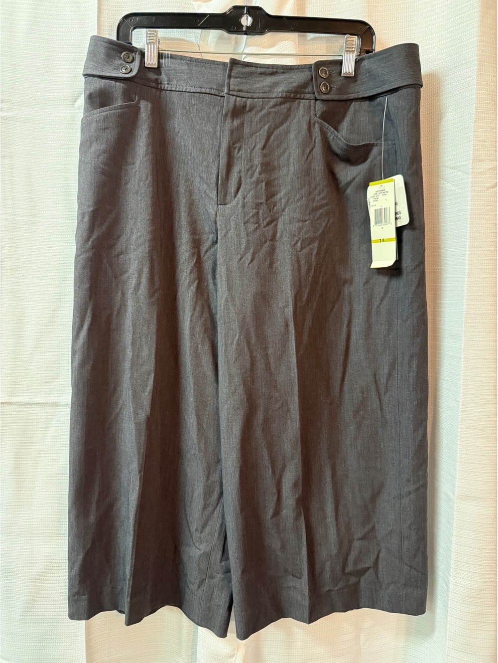 Nine West Women's Gray Wide Leg Dress Pants Size 14